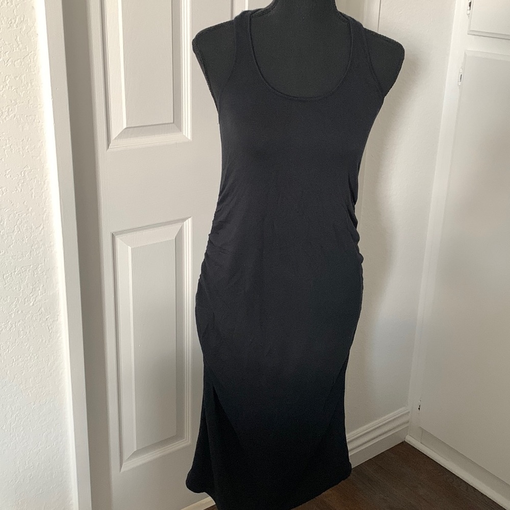 Black worn once maternity tank dress, medium, racer back